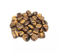 Aashita Creations Natural Tiger Eye Tumble Stone Raw Rough Stones for Reiki Healing and Crystal Healing Tumbled Stones Pack of 100 Gram