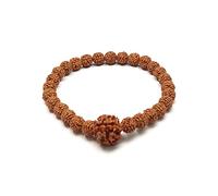 Aashita Creations Original Panchmukhi Rudraksha Bracelet | AAA Grade Hand-sorted Rudraksha Stretchable Bracelet | Unisex