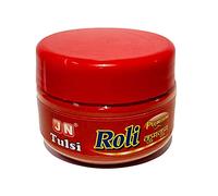 Aashita Creations Pure Kumkum Roli para Puja y Tilak Rojo - 200 g 100% pura cúrcuma - Sin colorantes artificiales ni fragancias - Combo de 4 cajas (50 g cada una) - Color - Rojo