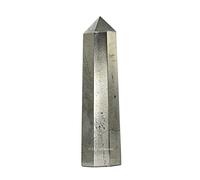 Aashita Creations Pyrite Crystal Tower Obelisk Point for Chakra, Healing and Balancing - AAA Grade Original Certified (2-3 Inches)
