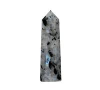 Aashita Creations Rainbow Moonstone Crystal Tower Obelisk Point for Chakra, Healing and Balancing - AAA Grade Original Certified (2-3 Inches)