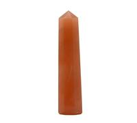 Aashita Creations Red Aventurine Crystal Tower Obelisk Point for Chakra, Healing and Balancing - AAA Grade Original Certified (2-3 Inches)