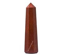 Aashita Creations Red Jasper Crystal Tower Obelisk Point for Chakra, Healing and Balancing - AAA Grade Original Certified (2-3 Inches)