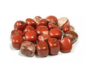 Aashita Creations Red Jasper Tumbled Stone Pebbles for Vastu Feng Shui Aura Chakra Reiki Healing Crystals (200-grams, 100% Natural & Original)