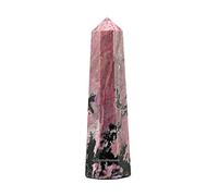 Aashita Creations Rhodonite Crystal Tower Obelisk Point for Chakra, Healing and Balancing - AAA Grade Original Certified (2-3 Inches)