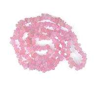 Aashita Creations Rose Quartz Mala Necklace Natural Crystal Stone Chip Bead Mala for Reiki Healing and Crystal Healing Stone