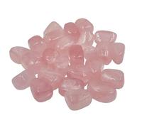 Aashita Creations Rose Quartz Natural Tumbled Pebbles Stones for Heart Chakra Healing Reiki Crystal Therapy, Love, Relationship & Marriage (100 Grams)