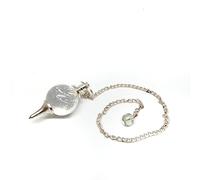 Aashita Creations Round Ball Crystal Dowsing pendulum for Reiki Healing, Meditation, Crystal Healing (Clear Crystal)
