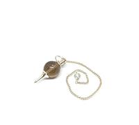 Aashita Creations Round Ball Crystal Dowsing pendulum for Reiki Healing, Meditation, Crystal Healing (Smokey)