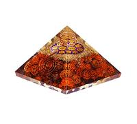 Aashita Creations Rudraksha Kachwa Orgonite Energy Pyramid for Reiki Healing and Crystal Healing