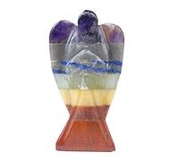Aashita Creations Seven Chakra Lucky Angel for Reiki Crystal Healing Therapy Size 2 Inch