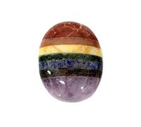 Aashita Creations Seven Chakra Reiki Crystal Healing (Plam Stone)
