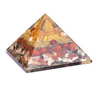 Aashita Creations Shree Shri Yantra Orgone Pyramid with rudraksha for Wealth and Prosperity Goof Luck Gift