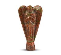 Aashita Creations Unakite Angel, Unakite Angel Statues, Natural Crystal Stone Angel Size 3 Inch Approx