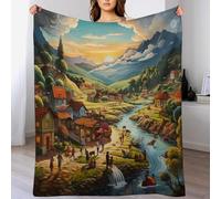 AASWSWW Paraíso Sofá Manta Polar Flannel Alfombra Suave Mantas De Chorro De Polar Fácil Manejar (100×130cm)