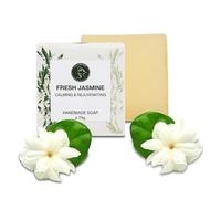 AATMANA Fresh Jasmine Handmade Natural Bar Soap for Men & Women, Moisturizing Body & Face Soap, 7.9 Oz Soap Bars (3 Soap Set)