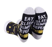 AATOP 2 pares de calcetines de trompeta para amantes de la música, regalo para jugadores de mascotas, calcetines de banda de marcha