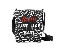 AATOP Bandolera de murciélago de Halloween para los amantes de los murciélagos, bolsa de hombro con temática espeluznante, Just Like Bat Cb2, large