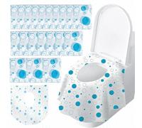 Aatpuss 20 Piezas Protector Wc Desechable Portátiles, Almohadillas de Inodoro Desechables de Tela No Tejida Impermeable, Protector Wc Desechable Niños Adecuado Viajes, Hotel, Hospital