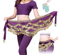 Aatpuss Cinturón de Baile, Pañuelo Danza del Vientre, Cinturón Danza del Vientre, para in Representaciones Teatrales, Representaciones de Cumpleaños, Representaciones de Fiesta