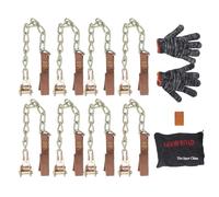 Aatraay Cadenas para Neumáticos de Nieve, Cadena Antideslizante Engrosada de Aleación de Acero Antideslizante para Carreteras Mojadas con Barro y Nieve, con Instalación Rápida, Se