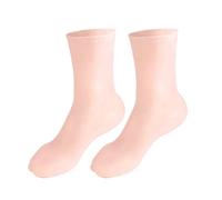 Aatraay Calcetines de Silicona, Calcetines de Gel Antideslizantes Hidratantes con Tejido Transpirable para Mujeres, Lavables y Reutilizables para Viajes de Fitness y Uso Diario (L(40-44)) (S (35-39))