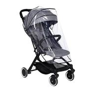 Aatraay Funda Universal para Lluvia para Cochecito de bebé, EVA Transparente, Impermeable, Resistente Al Viento, con Ventana Grande Transparente, para la Mayoría de los Cochecitos y