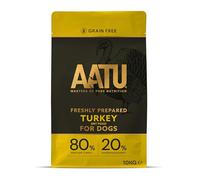 AATU 80/20 Alimento seco para Perros, Turquía, Alta proteína, Receta sin Cereales, sin Ingredientes Artificiales, 10 kg