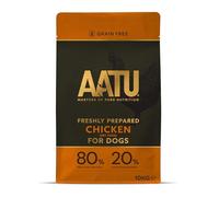 AATU 80/20 Comida Seca para perro, Pollo, Alto en proteínas, Receta libre de cereales, Sin ingredientes artificiales, 10 kg