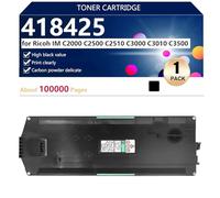aauot 418425 Caja de Tóner Residual Compatible para Ricoh IM C2000 C2500 C2510 C3000 C3010 C3500 Impresoras, Alto Rendimiento 100000 Páginas, Impresión Nítida,Black-1 Pack