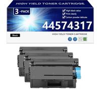 aauot 44574317 Unidad de Tambor de Alto Rendimiento | Cartucho de Tóner de Repuesto para OKIE ES5112 ES4132 ES4172 ES4172LP ES4192 ES5162 Impresoras ,Black-3 pack