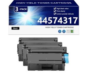 aauot 44574317 Unidad de Tambor de Alto Rendimiento | Cartucho de Tóner de Repuesto para OKIE ES5112 ES4132 ES4172 ES4172LP ES4192 ES5162 Impresoras ,Black-3 pack
