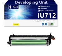 aauot Alto Rendimiento IU712 Unidad de Revelado Tambor de Repuesto para Konica Minolta Bizhub C659 y C759 Impresoras, Transparente y Duradera,Yellow-1 Pack