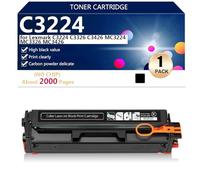 aauot C3224 C3220K0 C3220C0 C3220M0 C3220Y0 Cartucho de Tóner Compatible (sin Chip) para Lexmark C3224 C3326 C3426 MC3224 MC3326 MC3426 Impresoras, Accesorios Electrónicos,Black