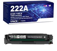 aauot Cartucho de Tóner 222A (sin Chip) Compatible W2220A W2221A W2222A W2223A Reemplazo de Cartuchos de Tóner para HP Laserjet Pro 3203 3288 MFP3303 MFP3388 Impresora,Black-1 Pack