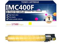 aauot Cartucho de Tóner de Repuesto para Ricoh IM C300F IM C400F IM C400SRF IM C401F IM C401SRF Impresión, Nítida y Clara, 17500 Páginas,Yellow-1 Pack