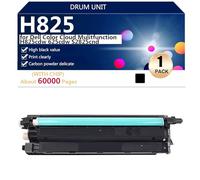 aauot H825 Unidad de Tambor Compatible para DELL Color Cloud Multifunción H825cdw 625cdw S2825cnd Impresora, Alto Rendimiento 60000 Páginas,Black-1 Pack