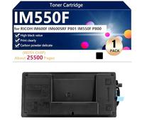 aauot IM550F Cartucho de Tóner para RICOH IM600F IM600SRF P801 IM550F P800 Impresoras, para Escolar, Hospitalario y Bancario, 22500 Páginas,Black-1 Pack