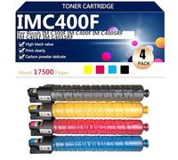 aauot IMC400F Cartucho de Tóner Compatible para Ricoh IM C300F IM C400F IM C400SRF IM C401F IM C401SRF Impresoras,Alto Rendimiento, 17500 Páginas,BCMY-1 Set