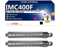 aauot IMC400F Cartucho de Tóner de Repuesto 842378 842379 842380 842381 para Ricoh IM C300F IM C400F IM C400SRF IM C401F IM C401SRF Impresoras【Alto Rendimiento de Impresión】,Black-2 Pack