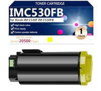 aauot IMC530FB Cartuchos de Tóner Compatibles para Ricoh IM C530F e IM C530FB Impresoras, de Alto Rendimiento 20500 Páginas, Impresión de Alta Definición,Yellow-1 Pack