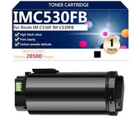 aauot IMC530FB Cartuchos de Tóner para Ricoh IM C530F IM C530FB Impresoras, para Escuelas, Hospitales y Bancos, 20500 Páginas,Black-1 Pack