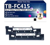 aauot TB-FC415 Reemplazo de la Caja de Tóner Residual 2010AC para Toshiba E-Studio 2000AC 2010AC 2050C 2051C 2500AC 2510AC 2550C 2551C 2505AC Impresora 【Volumen de Impresión Elevado】,Black-2 Pack