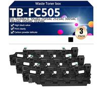 aauot TB-FC505 Reemplazo de la Caja de Tóner Residual TB-FC505 para Toshiba E- Studio 2505AC 2515AC 3005AC 3015AC 3505AC 3515AC Impresoras ,3*Black