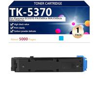 aauot TK-5370 Cartuchos de Tóner Compatibles para Kyocera ECOSYS PA3500cx MA3500cix MA3500cif Impresoras, de Alto Rendimiento 7000 Páginas, Impresión Nítida,Cyan