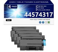 aauot Unidad de Tambor Remanufacturado 44574317 de Alto Rendimiento | Compatible para OKIE ES5112 ES4132 ES4172 ES4172LP ES4192 ES5162 ES5162 Impresoras,Black-4 pack