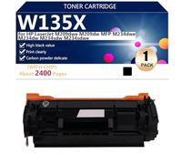aauot W135A W135X Black Cartuchos de Tóner de Alta Capacidad Compatibles con Chip para HP LaserJet M209dwe M209dw MFP M234dwe M234dw M234sdw M234sdwe Impresoras, 1100/2400 Páginas (con Chip),Black