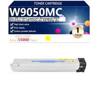 aauot W9050MC W9051MC W9052MC W9053MC Cartucho de Tóner Compatible (con Chip) para HP Color LaserJet Managed E87640z Impresoras, Accesorios Electrónicos, Suministros para Impresoras,Yellow