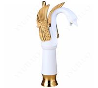 AAureolo Grifo De Baño Moderno En Forma De Cisne Blanco, Con Una Sola Palanca Para Ajustar El Caudal De Agua/Caliente y Fría, De Un Solo Orificio, Tocador, Lavabo, Bañera y Fregadero De Cocina.