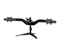 Aavara DS300 Soporte de Monitor LED/LCD Triple, Amplio ángulo de inclinación de +/- 15°, Giro y rotación de 360°. Compatible con VESA 100x100/75x75mm